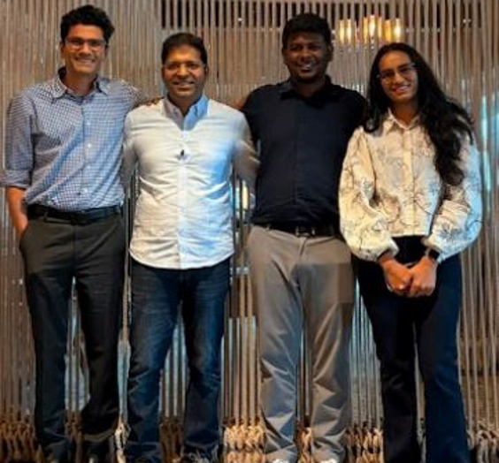 Pic Caption: Spense Founders and Growthcap Ventures Team From Left to right - Srinivas Krishnamurthy, Pratekk Agarwaal, Pawan Kumar, Neeti Bokaria Source: Growthcap Ventures (Investors)
